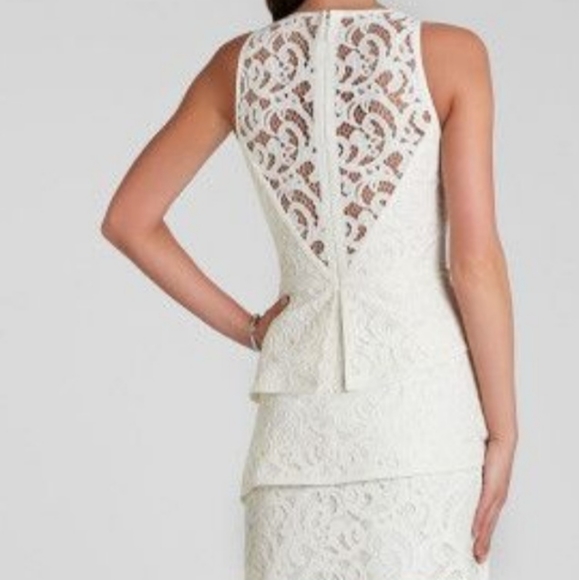 BCBG Hanah White Lace Dress, 02, NWT - Picture 3 of 3